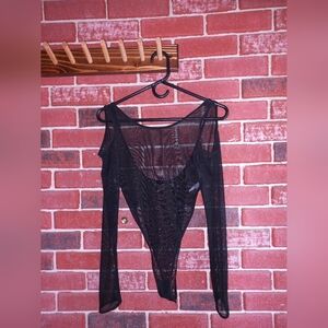 Avialove mesh / net long sleeve one piece
